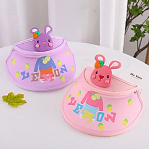 1pcs Kids  Toddler Unisex Active Birthday  Casual  Daily Wear Rabbit Cartoon  Letter  Animal Stylish  Print Polyester Hats  Caps Blue  Purple  Yellow S Lightinthebox