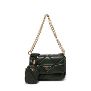 System leather shoulder bag