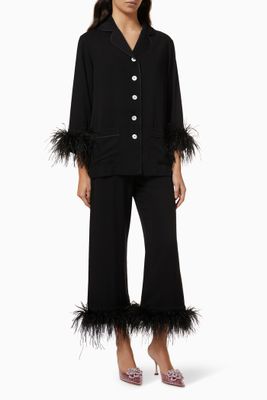 Party Pyjama Set in Viscose Party Pyjama Set in Viscose