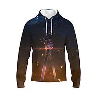Inspired by SAO Swords Art Online Yuuki Asuna Kirigaya Kazuto Hoodie Anime 100% Polyester Pattern Harajuku Graphic Kawaii Hoodie For Unisex  Couple's Lightinthebox - thumbnail