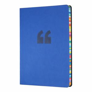 Collins Debden Edge Rainbow Ruled A5 Notebook Indigo