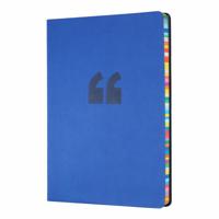 Collins Debden Edge Rainbow Ruled A5 Notebook Indigo - thumbnail