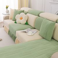 Spandex Couch Seat Covers Jacquard Sectional Sofa Cover Anti-Scratch For Dogs Pet, Slipcovers For Love Seat, L Shaped,3 Seater, U Shaped, Arm Chair Washable Couch Protector Lightinthebox - thumbnail