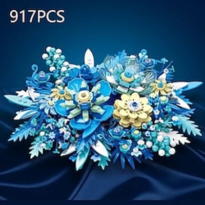 917PCS Fantasy Eternal Flower Building Blocks Plant Flower Assembly Brick Creative Desktop Decoration Romantic Gift Children Toy Valentine's Day Lightinthebox