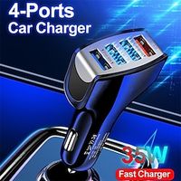 Quick Charge 3.0 Car Charger 4 Ports Fast charging Car phone Charger miniinthebox - thumbnail