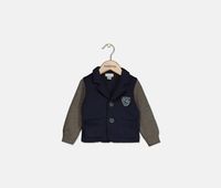 Baby Boys My Little Dragon Long Sleeve Jacket  Navy/Grey - thumbnail