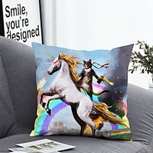 1 Pc Polyester Pillow Cover Animal Geometric 3D Simple Square Zipper Traditional Classic miniinthebox