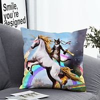 1 Pc Polyester Pillow Cover Animal Geometric 3D Simple Square Zipper Traditional Classic miniinthebox - thumbnail
