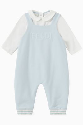 Romper in Stretch Cotton Romper in Stretch Cotton