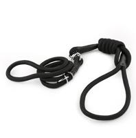 Helepet Adjustable Round Slip Dog Leash Black Small