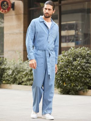 Men Fashion Casual Loose Overalls Jumpsuit Men Fashion Casual Loose Overalls Jumpsuit