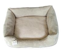 Nutrapet Plush Bed Beige & Grey Size D -120*97*26Cms