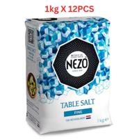 Nezo Fine Table Salt Blue 1kg Pack of 12