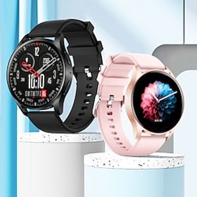 Smartwatch Full Touch Round Screen Calling Heart Rate Monitor Blood Pressure Monitor Sleep Monitor Weather Pedometer Waterproof Sports Watch Compatible with iOS Android Smartphones Lightinthebox