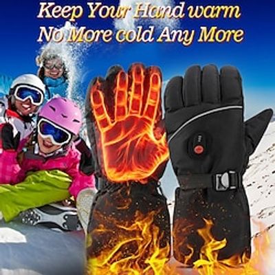 Heated Gloves for Men Women,Electric Heated Gloves Camping Hand Warmers Winter Warm Touchscreen Gloves - Battery Powered Waterproof Gloves Windproof Gloves for Outdoor Cycling Skiing Hiking Working Lightinthebox