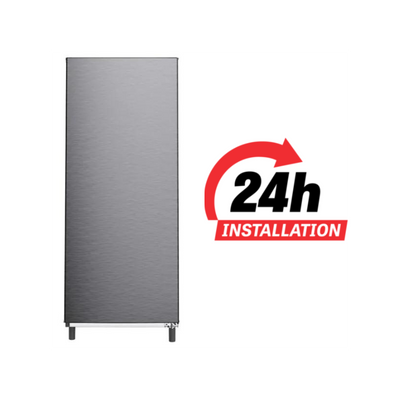 Midea Single Door Refrigerator Glass shelves LED lamp inside