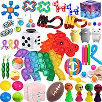43 Pack Sensory Fidget Toys Set Bundle Stress Relief Anti-Anxiety Tools Toys for Kids Adult Children Figetget Toys Set Autistic ADHD Fidgets Box Squeeze Ball Bean Marble Mesh Wacky Track Lightinthebox - thumbnail