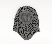Toddlers Boys Allover Print Design Balaclava  Grey/Black - thumbnail