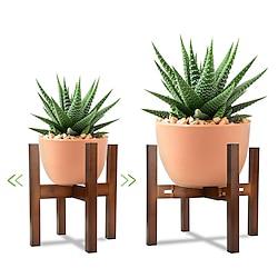 Adjustable Plant Stand Indoor Bamboo Plant Stand Single Floor Plant Stand for Indoor Plants Bamboo Light Brown Planter Stand for Indoor Plants Pot Plant Not Included Lightinthebox