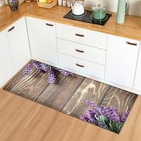 Flower Wooden Pattern Area Rug Kitchen Mat Non-Slip Oil Proof Floor Mat Livingroom Rug Indoor Outdoor Mat Bedroom Decor Bathroom Mat Entrance Rug Door Mat Lightinthebox - thumbnail