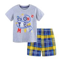 2 Pieces Toddler Boys T-shirt Shorts Outfit Graphic Short Sleeve Set School Fashion Daily Summer Spring 3-7 Years Lightinthebox