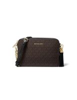 Ginny Medium Logo Camera Bag - Brown Ginny Medium Logo Camera Bag - Brown