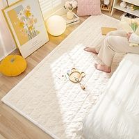 Warm Area Rug Comfortable Cotton Soft Plush Bedside Blanket Winter Thickened Plush Carpet Bedroom Anti Skid Blanket Tatami Mat miniinthebox - thumbnail
