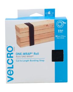 Velcro 1.5 inch x 30 Feet Black Strap