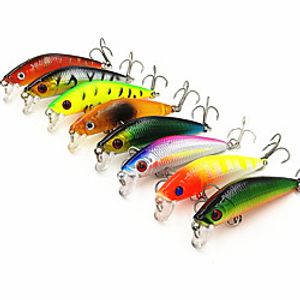 1 pcs Fishing Lures Hard Bait Minnow lifelike 3D Eyes Sinking Bass Trout Pike Bait Casting Spinning Freshwater Fishing Lightinthebox
