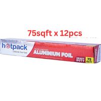Hotpack Aluminium Foil Embossed 12 Rolls - AF75SQFT