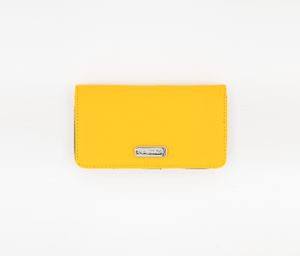 Womens Slim Gusset Seagate Wallet  Yellow/Navy