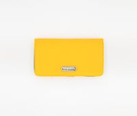 Womens Slim Gusset Seagate Wallet  Yellow/Navy - thumbnail
