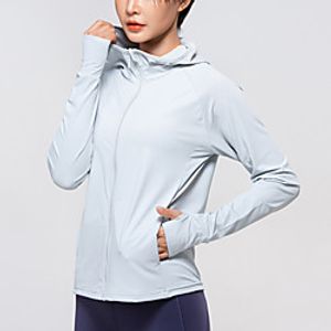 Women's Hoodie Jacket Zip Up Hoodie Coat Full Zip Pocket Hoodie Spandex Sport Athleisure Jacket Long Sleeve Breathable Soft Comfortable Exercise  Fitness Running Everyday Use Casual Daily Outdoor Lightinthebox