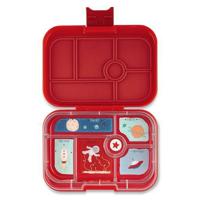 Yumbox Original Leakproof 6-Compartment Bento Box - Wow Red - thumbnail