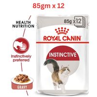 Royal Canin Feline Health Nutrition Instinctive Adult Cats Gravy Wet Food Pouches