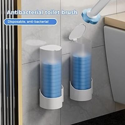 Disposable Toilet Brush with 18PCS Toilet Refills and Holders, Wall Mounted Toilet Stick Toilet Cleaning Kit for Bathroom Cleaning Lightinthebox