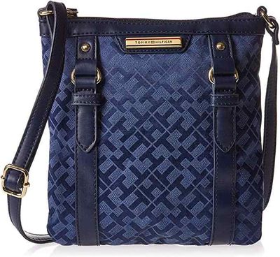 Tommy Hilfiger Canvas Women's Crossbody Navy Blue (6932520423)