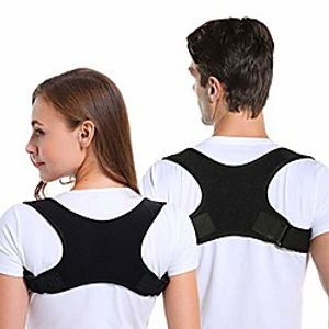 posture corrector for men and women, adjustable upper back brace straightener for clavicle support and providing pain relief from neck, back and shoulder (universal) Lightinthebox