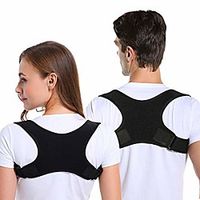 posture corrector for men and women, adjustable upper back brace straightener for clavicle support and providing pain relief from neck, back and shoulder (universal) Lightinthebox - thumbnail