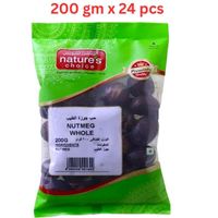 Natures Choice Nutmeg Whole - 200 gm Pack Of 24 (UAE Delivery Only)