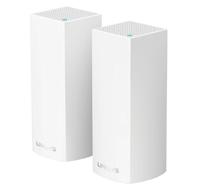 Linksys WHW0302 Velop Tri-Band AC4400 Modular True Whole Home Wi-Fi Mesh System - Pack of 2