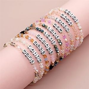 Women's Bracelets Fashion Outdoor Letter Bracelets  Bangles Lightinthebox