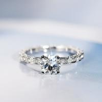 Ladies Luxury Shining 5A Zircon Wedding Anniversary Ring