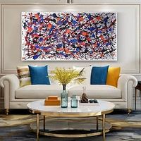 Handmade Oil Painting Canvas Wall Art Decoration Hand Painted Abstract Graffiti Art for Home Decor Rolled Frameless Unstretched Painting Lightinthebox