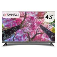 SANSUI 43 Inch Full HD Edgeless Smart TV, 2G8GB SUPER MEMORIA Smart With T2 /S2 (Receiver Inbuilt), Android 14, Color Box, YouTube, FaceBook, A+ Panel, Model- SS43LTA501