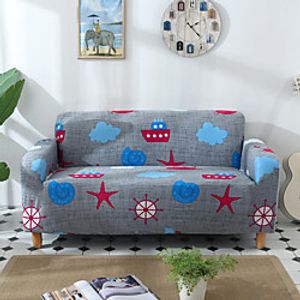 Stretch Slipcover Sofa Cover Couch Cover Cute Printed Sofa Cover Stretch Couch Cover Sofa Slipcovers for 1~4 Cushion Couch with One Free Pillow Case miniinthebox