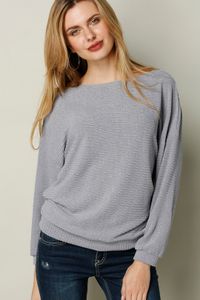 YOINS BASICS Grey Long Sleeves Loose Jumper