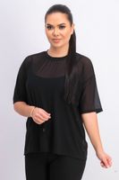 Womens Mesh Top Black Womens Mesh Top Black
