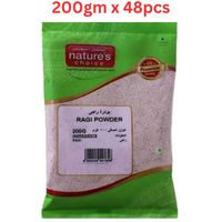 Natures Choice Ragi Flour, 200 gm Pack Of 48 (UAE Delivery Only)