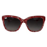 Dolce Gabbana Elegant Red Lace-Insert Sunglasses (GLA1181)